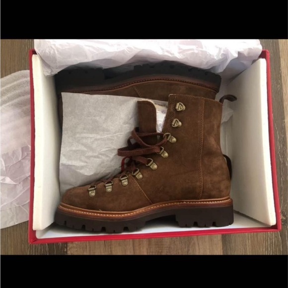 Grenson Brady Suede Hiker Boots - Cigar - Picture 4 of 4